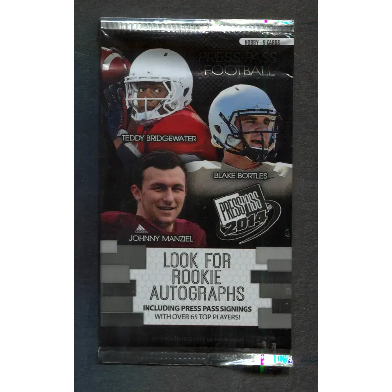 2014 Press Pass Football Unopened Pack (Hobby) (5)