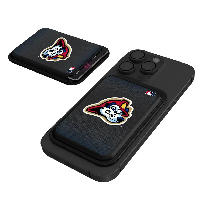 Peoria Chiefs Linen Black Magnetic Credit Card Wallet