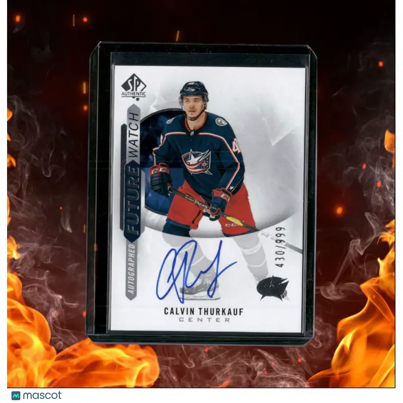 2020-21 SP Authentic Future Watch Autograph Calvin Thurkauf Rookie 430/999 #218