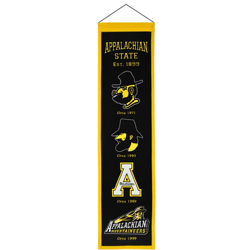Appalachian State Logo Evolution Heritage Banner