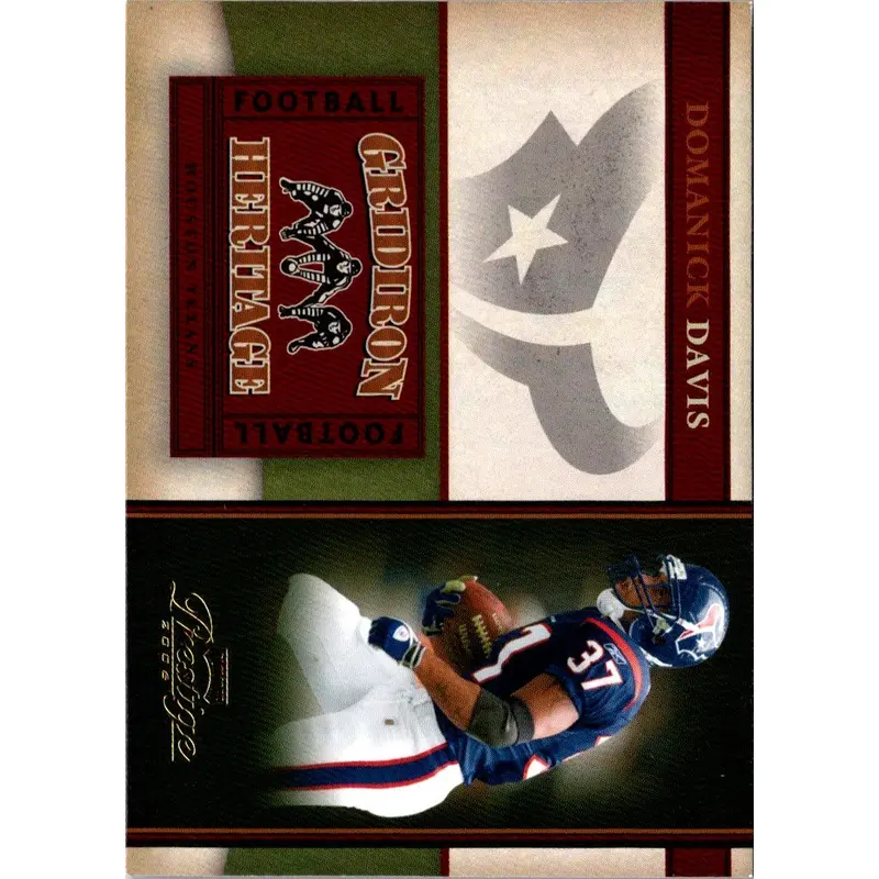 2006 Playoff Prestige Gridiron Heritage Domanick Davis #GH15