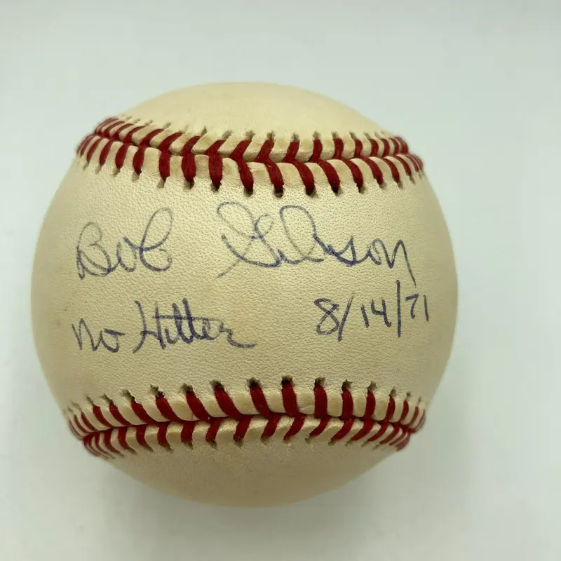 Bob Gibson No Hitter 8-14-1971 Signed Official American League Baseball JSA COA