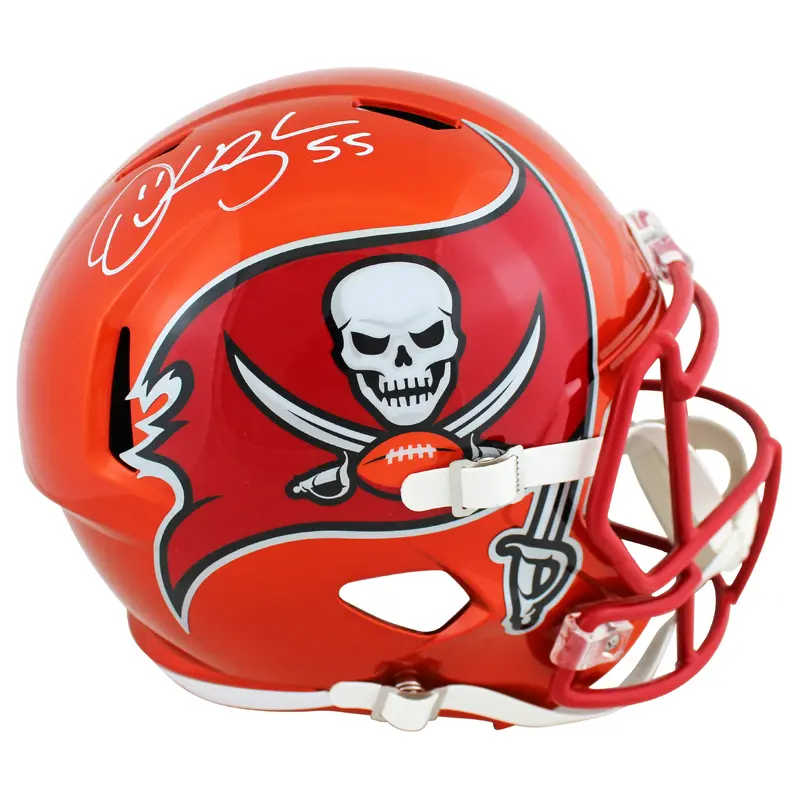 Buccaneers Derrick Brooks Signed Flash Full Size Speed Rep Helmet BAS Witnessed