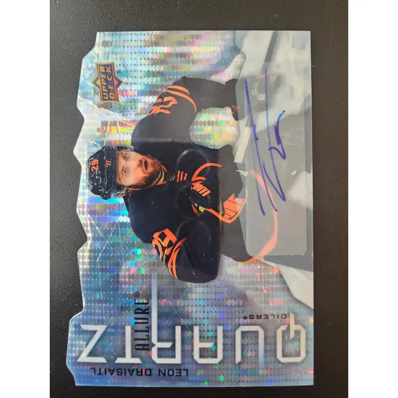 2021-22 Upper Deck Allure - Quartz - Blue Autographs - Leon Draisaitl #AQ-LD /10