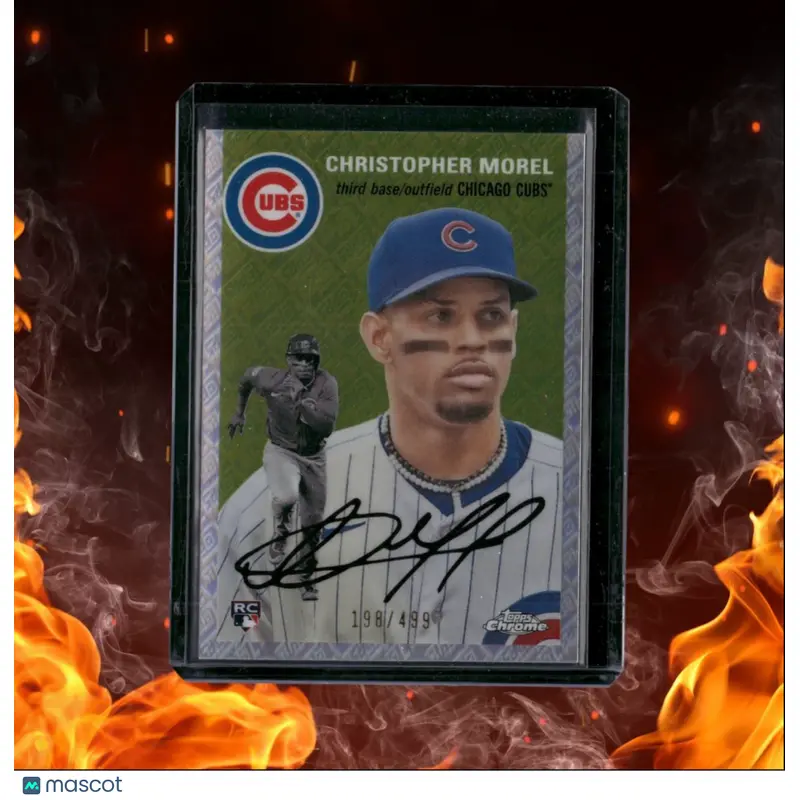 2023 Topps Chrome Platinum Anniversary Christopher Morel Topps Logo Refractor