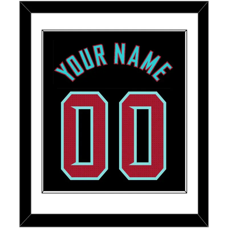 Arizona Name & Number - Alternate Black - Single Mat 1