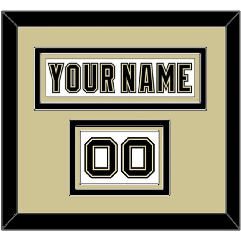 Pittsburgh Nameplate & Number (Shoulder) - 2014 Stadium Series White Jersey - Triple Mat 2