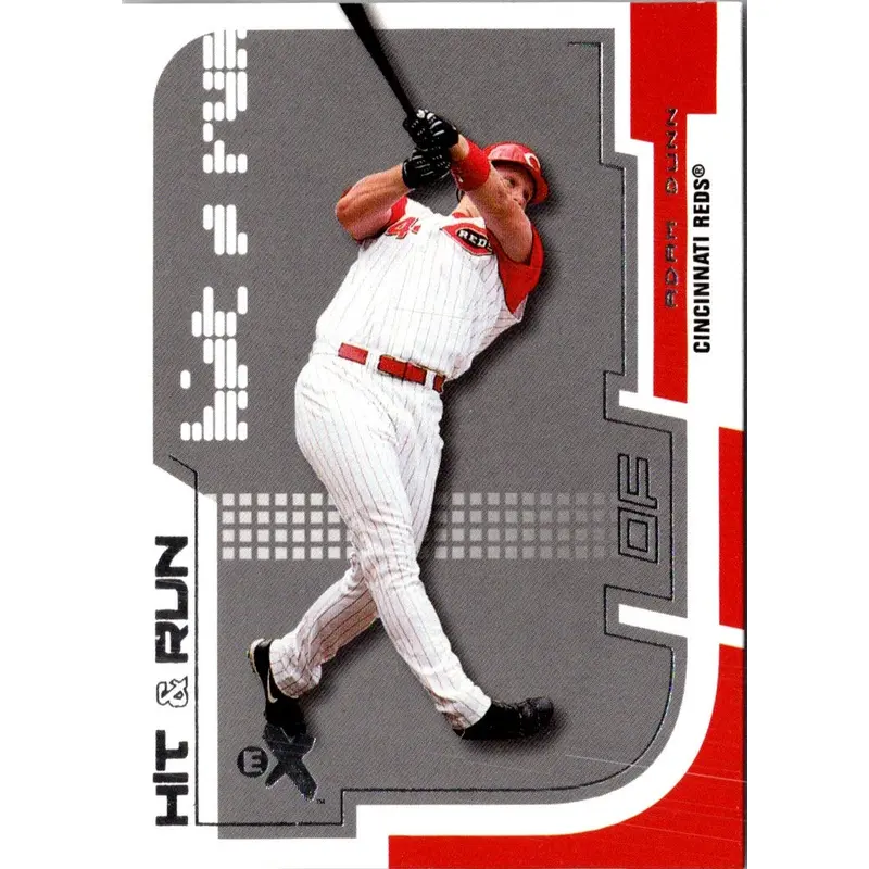 2002 Fleer E-X Hit and Run Adam Dunn #1HR