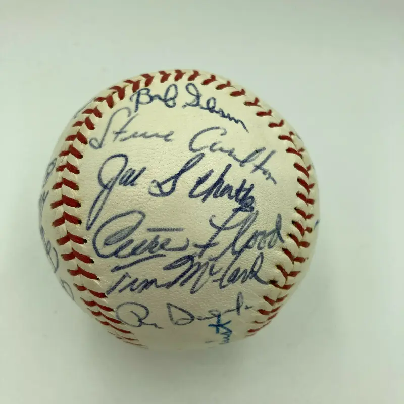 Beautiful 1965 St. Louis Cardinals Team Signed Baseball Bob Gibson JSA COA