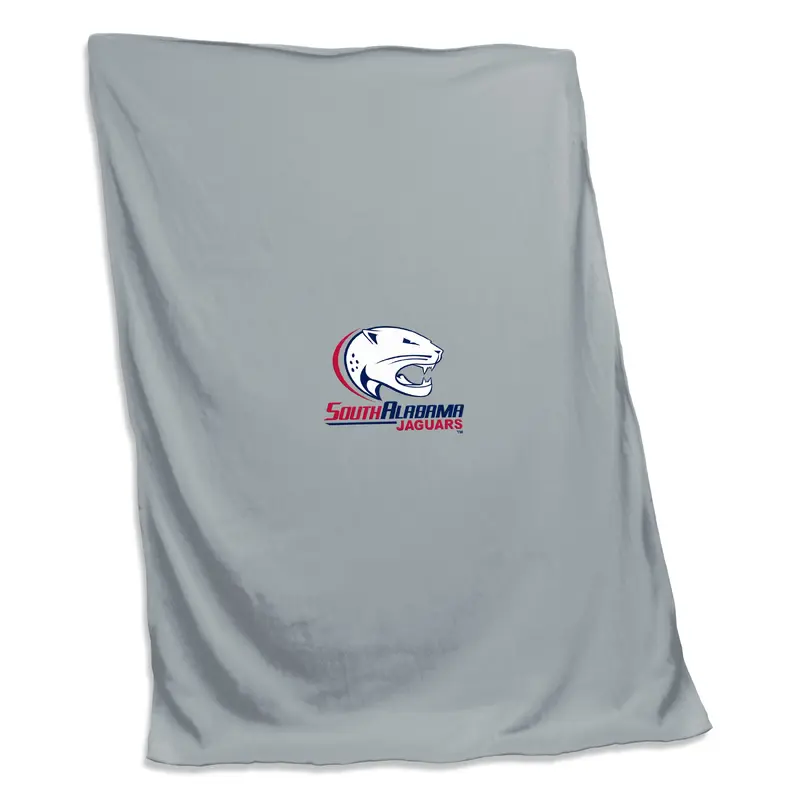 South Alabama Gray Sweatshirt Blanket (Screened)