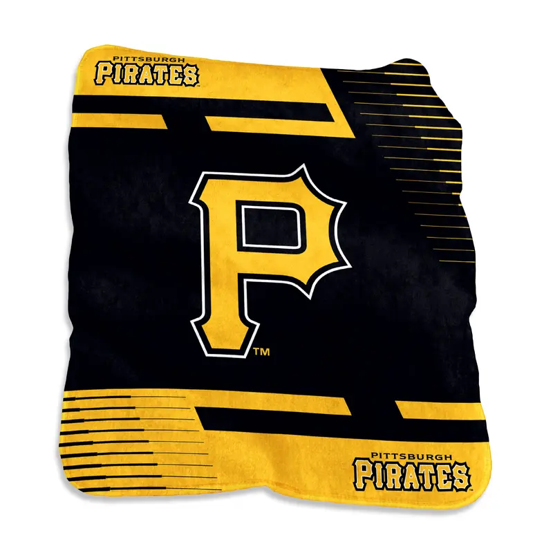 Pittsburgh Pirates Raschel Double Stripe Throw