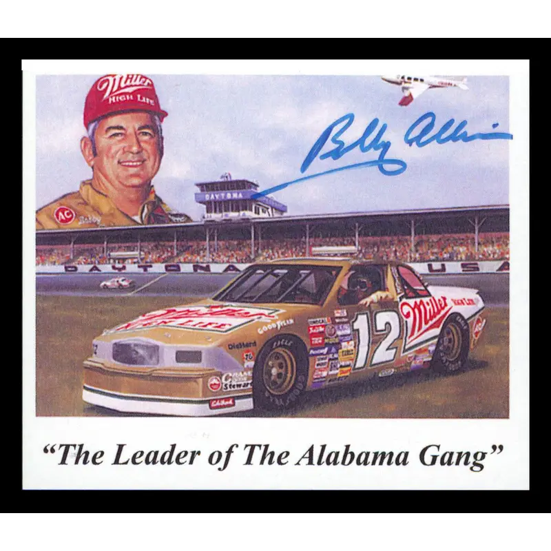 Bobby Allison NASCAR Authentic Signed 3.75x3.5 Postcard Autographed BAS