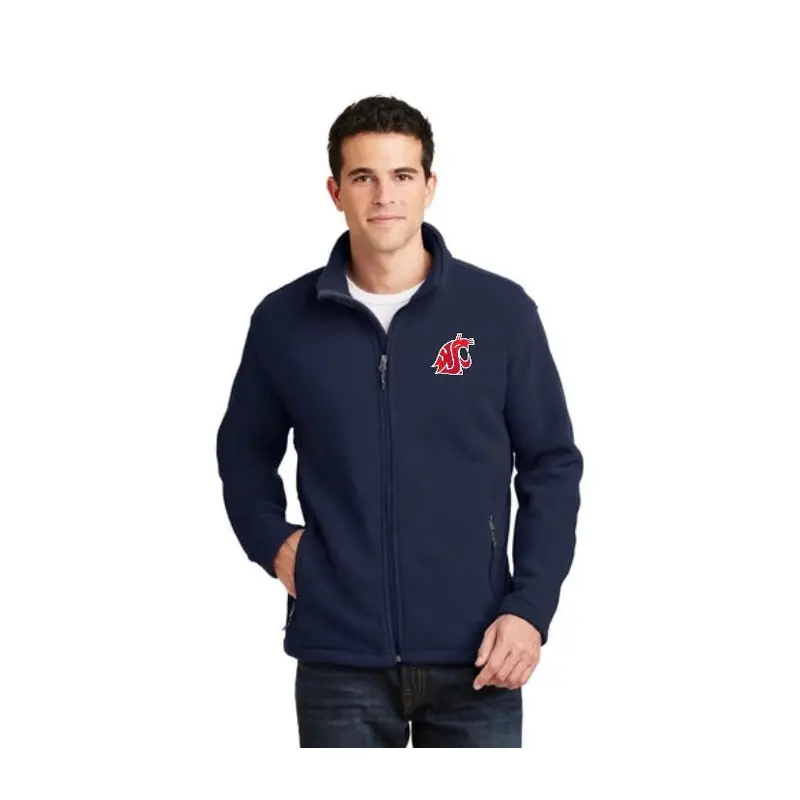 Navy Blue Embroidered Cougars Fleece Jacket