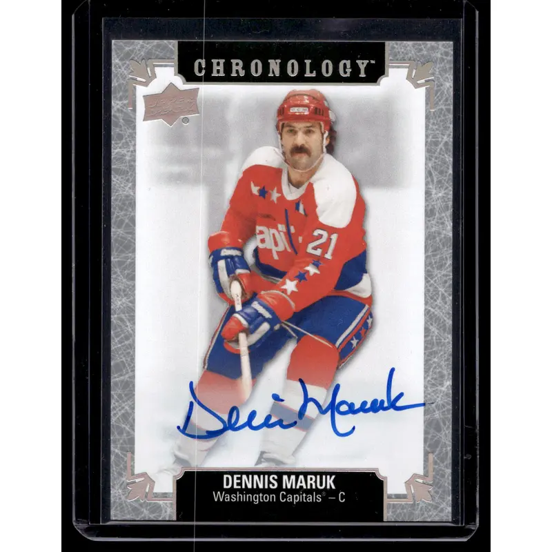 2018-19 Upper Deck Chronology - Franchise History Autographs - Dennis Maruk #FH-WA-DM