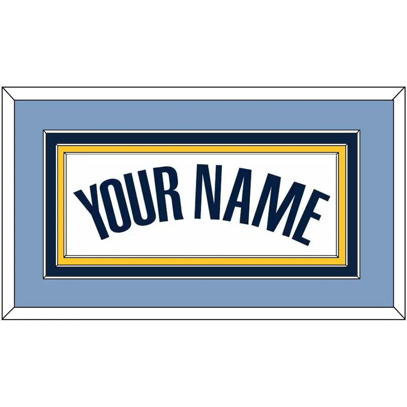 Memphis Name - Home White (2004-2010) - Triple Mat 3
