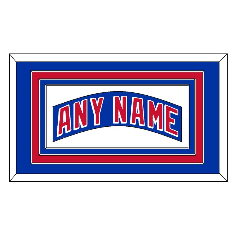 New York Nameplate - Home Blue (2004-2017) - Triple Mat 2