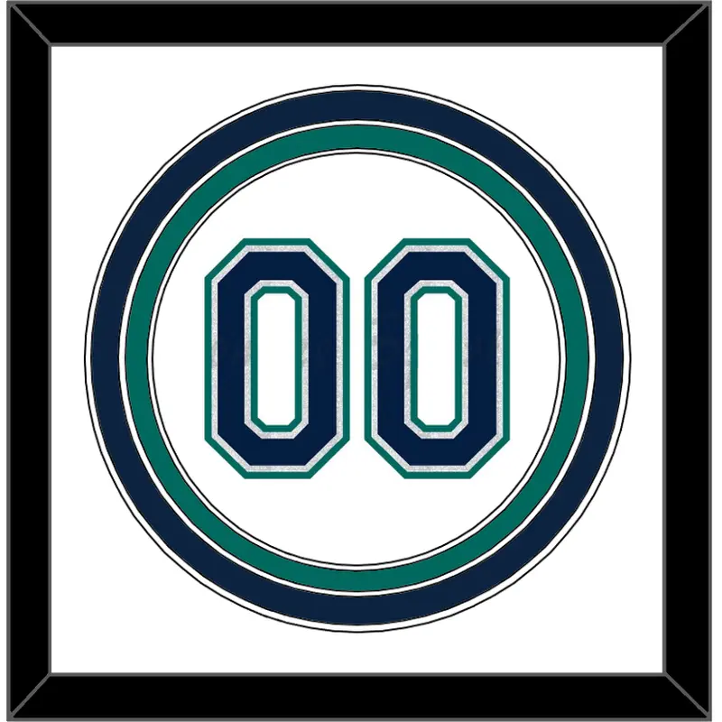 Seattle Number - Home White - Triple Mat 1