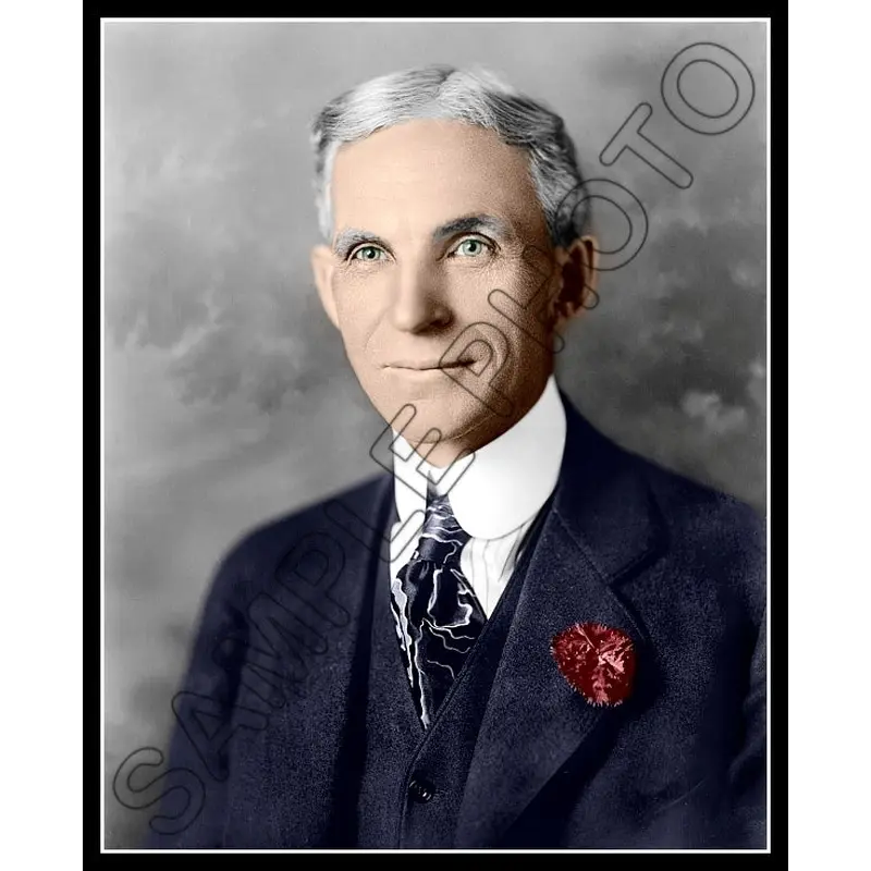 1919 Henry Ford Colorized 8X10 Photo - 2774