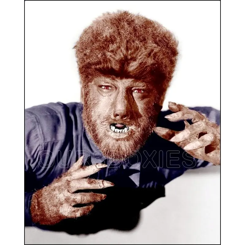 Lon Chaney Jr. Colorized 8X10 Photo - 1941 The Wolf Man - 28