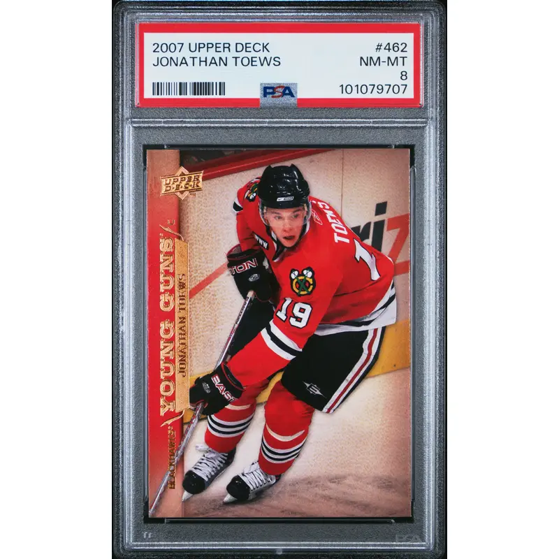 Jonathan Toews 2007 Upper Deck RC #462 PSA 8 Nm-Mint