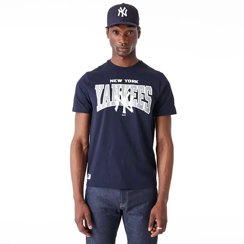 New Era - MLB ARCH Wordmark T-Shirt - New York Yankees - Navy