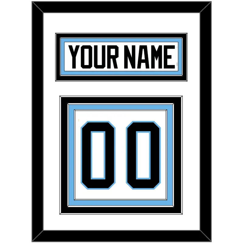 Utah Nameplate & Number (Back) - Road White - Triple Mat 1