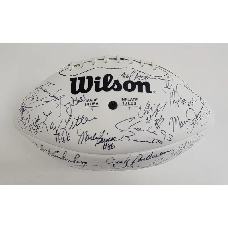 1972 Miami Dolphins Super Bowl Champs Team Signed Football 38 Sigs Beckett COA