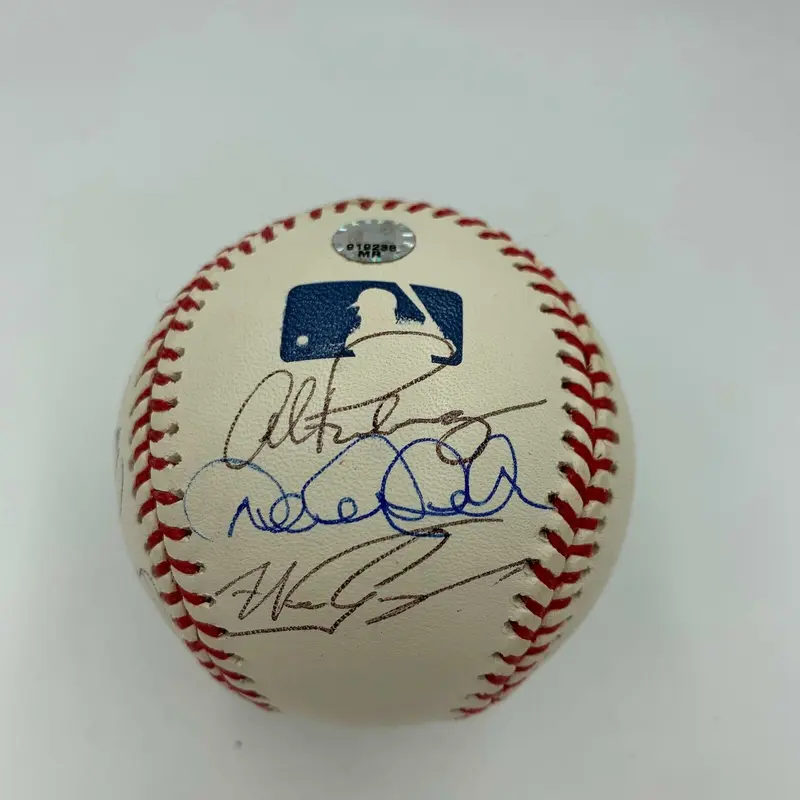 Derek Jeter Alex Rodriguez Cal Ripken Jr Greatest Shortstops Signed Baseball