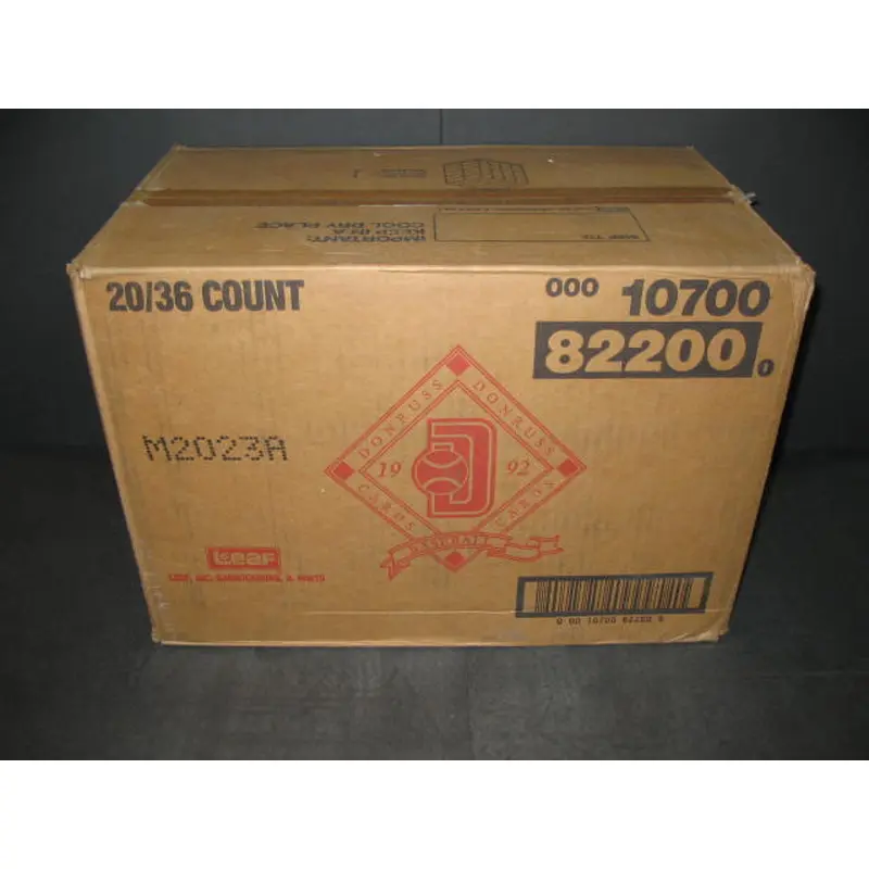 1992 Donruss Baseball Series 2 Case (20 Box) (82200)
