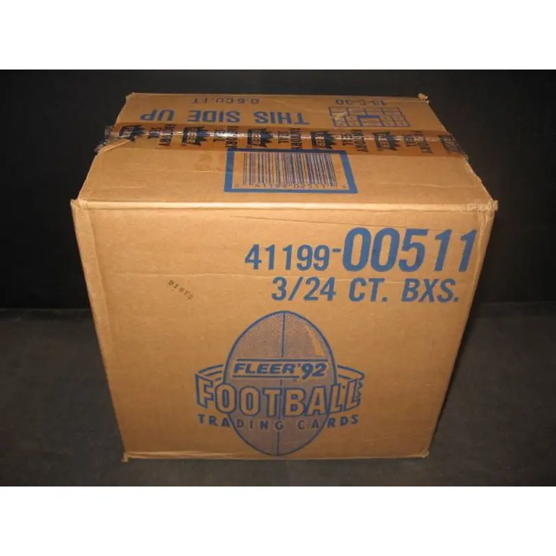 1992 Fleer Football Rack Case (3 Box)