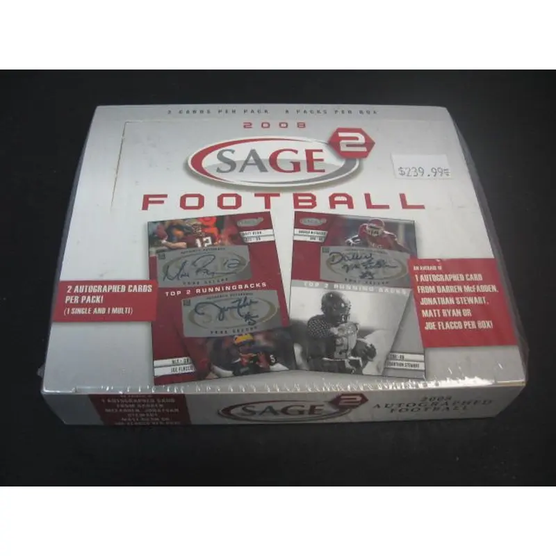 2008 Sage Autographed Football Series 2 Box