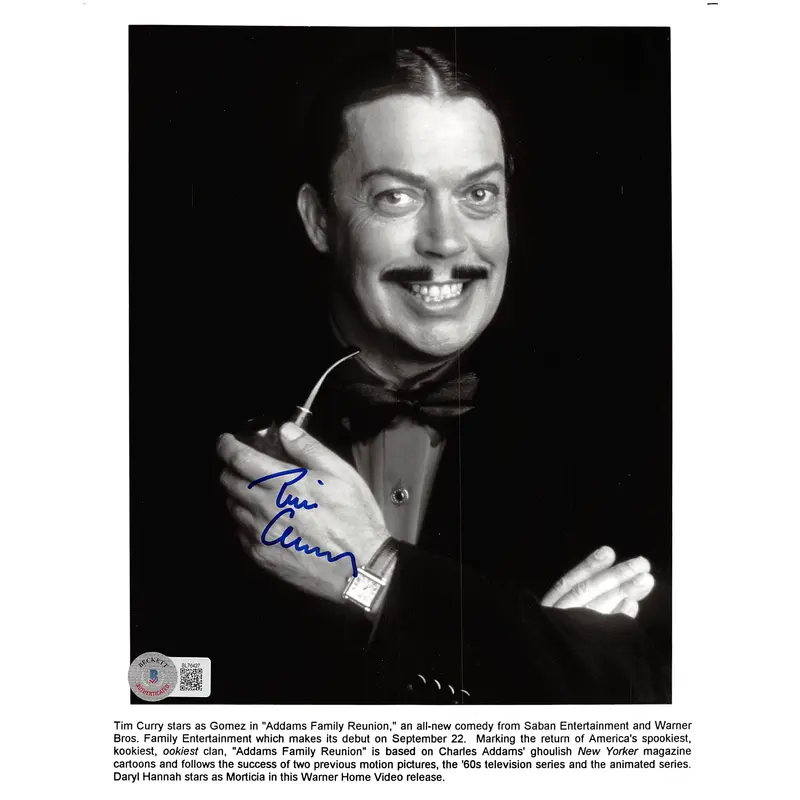 Tim Curry Addams Family Reunion Authentic Signed 8x10 Photo BAS #BL76427