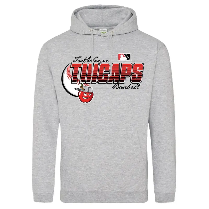 Fort Wayne TinCaps Lightweight Heather Gray Hooded Sweatshirt