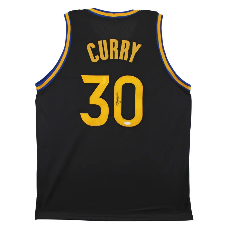 Stephen Curry Authentic Signed Black Pro Style Jersey Autographed JSA
