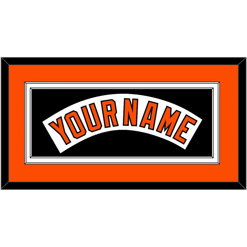 Baltimore Nameplate - Home White (1978-1988) - Double Mat 2