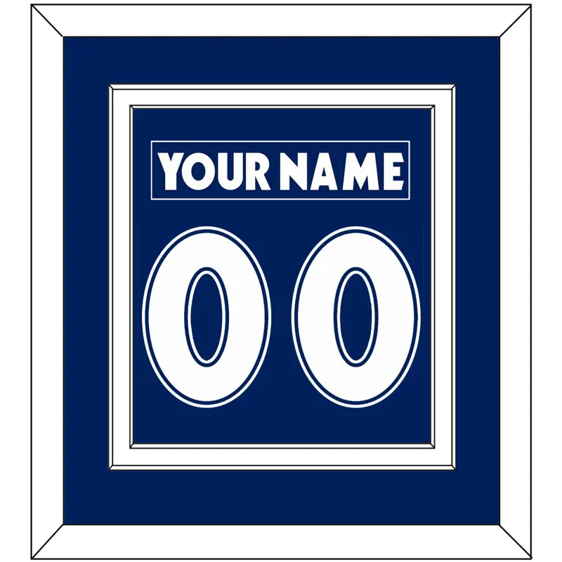 Toronto Nameplate & Number (Back) Combined - Road Blue (1997-2000) - Double Mat 1