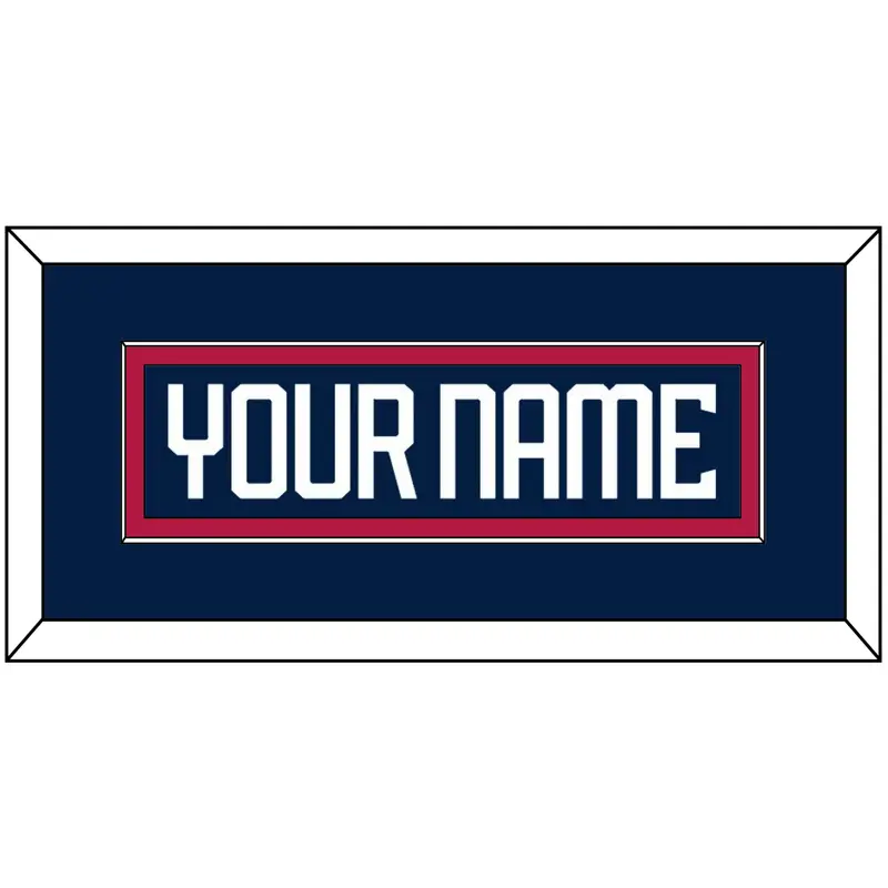 United States Mens Hockey Nameplate - 2025 4 Nations Blue - Single Mat 2