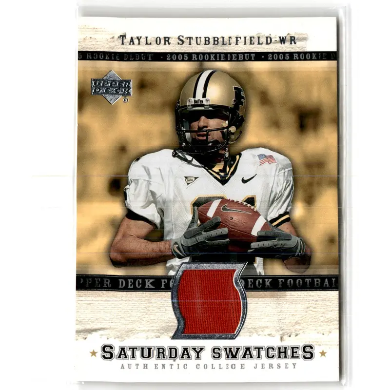 2005 Upper Deck Rookie Debut Saturday Swatches Taylor Stubblefield #SA-TS