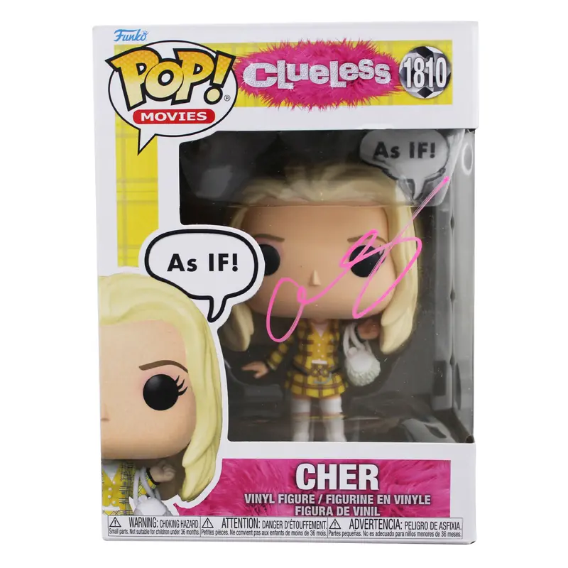Alicia Silverstone Clueless Signed Cher #1810 Funko Pop Figure BAS Wit #3W079448