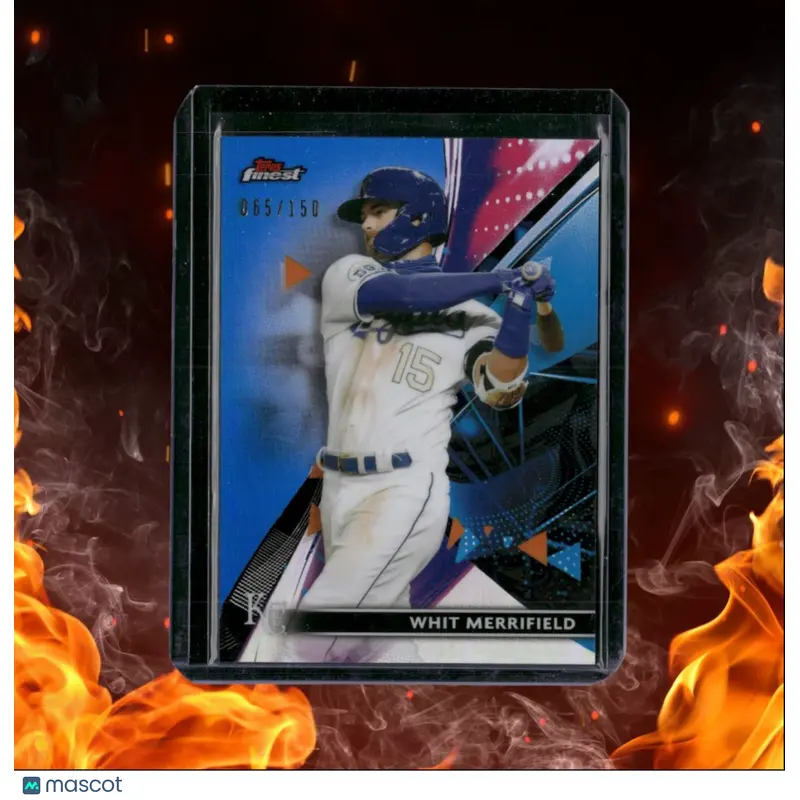2021 Topps Finest Whit Merrifield Blue Refractor 065/150 #3