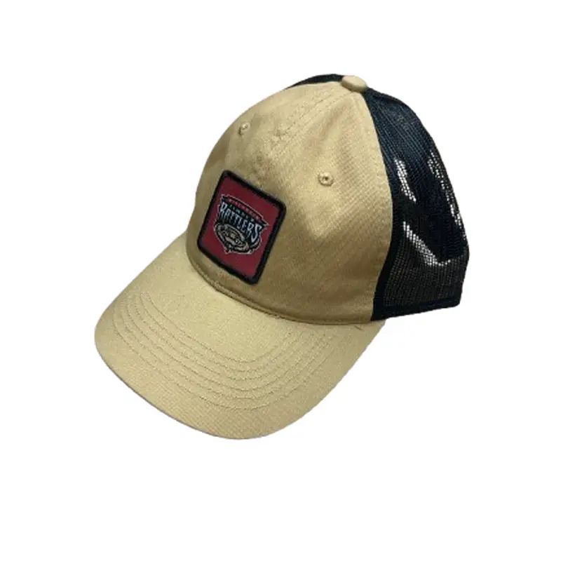 Primary Old Gold/Black Garment Washed Adjustable Trucker Hat