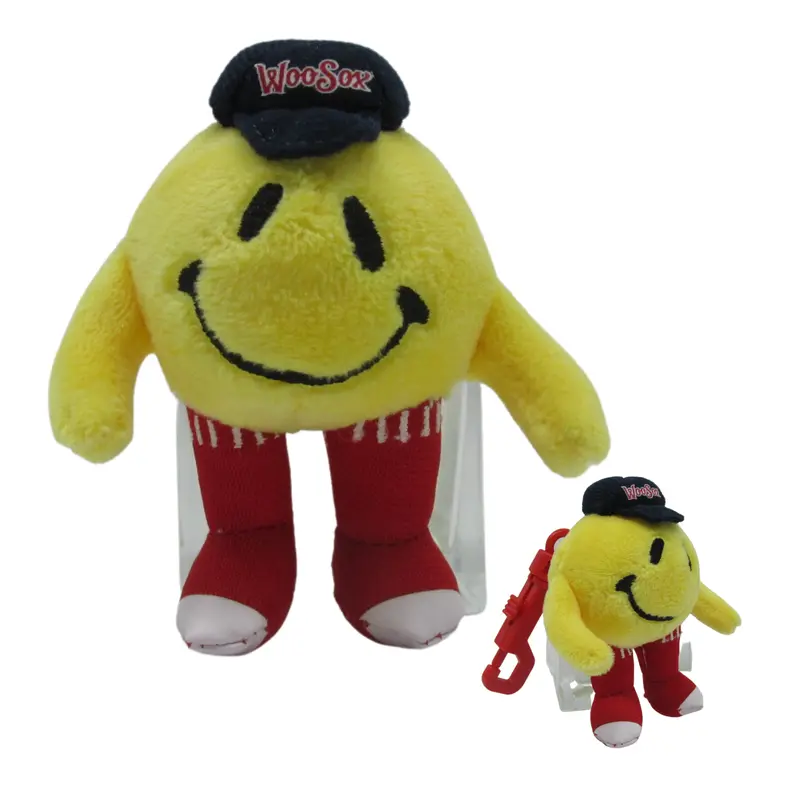 Worcester Red Sox Smiley 3" Navy Hat Keychain