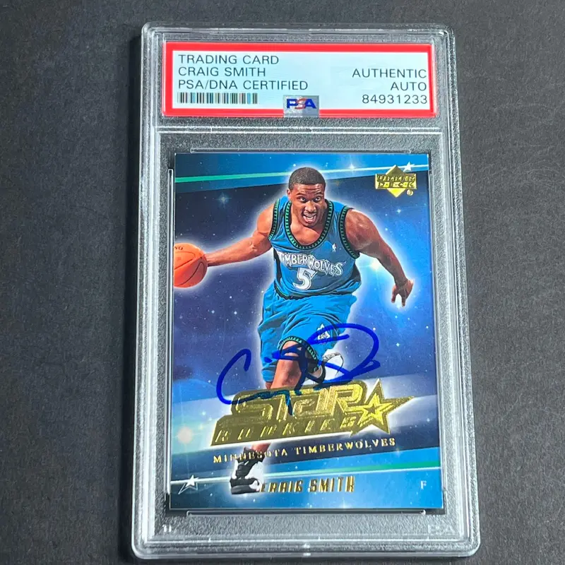 2006-07 Upper Deck #234 CRAIG SMITH Signed Card AUTO PSA Slabbed Timberwolves