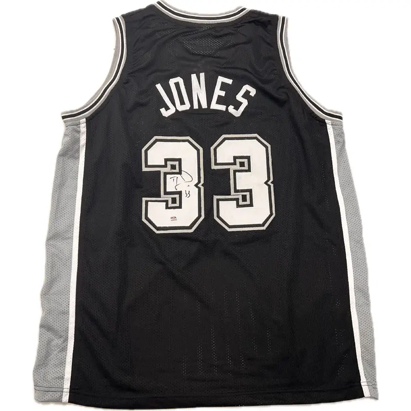 TRE JONES signed jersey PSA/DNA San Antonio Spurs Autographed