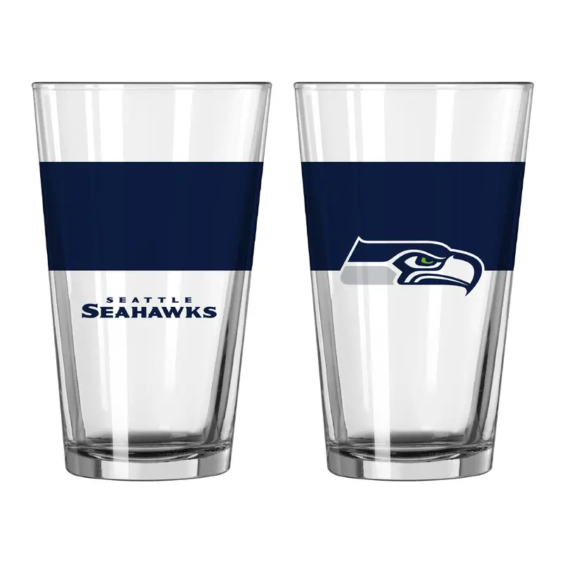 Seattle Seahawks 16oz Colorblock Pint Glass