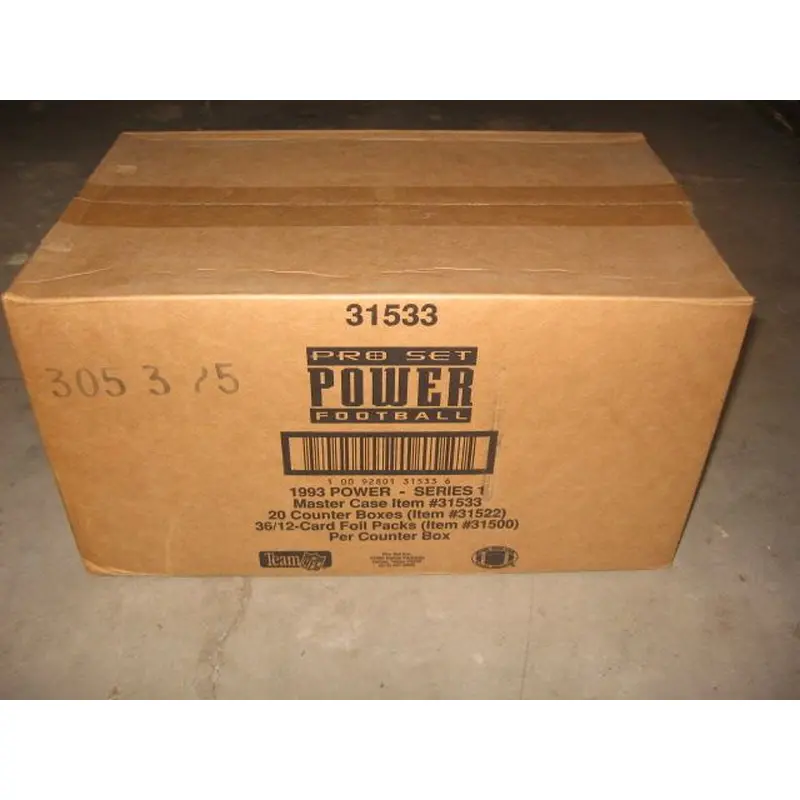 1993 Pro Set Power Football Series 1 Case (20 Box)