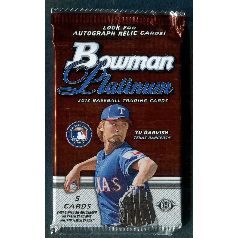 2012 Bowman Platinum Baseball Unopened Pack (Hobby) (5)