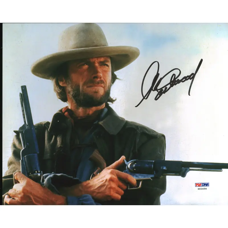 Clint Eastwood The Outlaw Josey Wales Signed 8x10 Photo Auto 10! BAS #AD64024