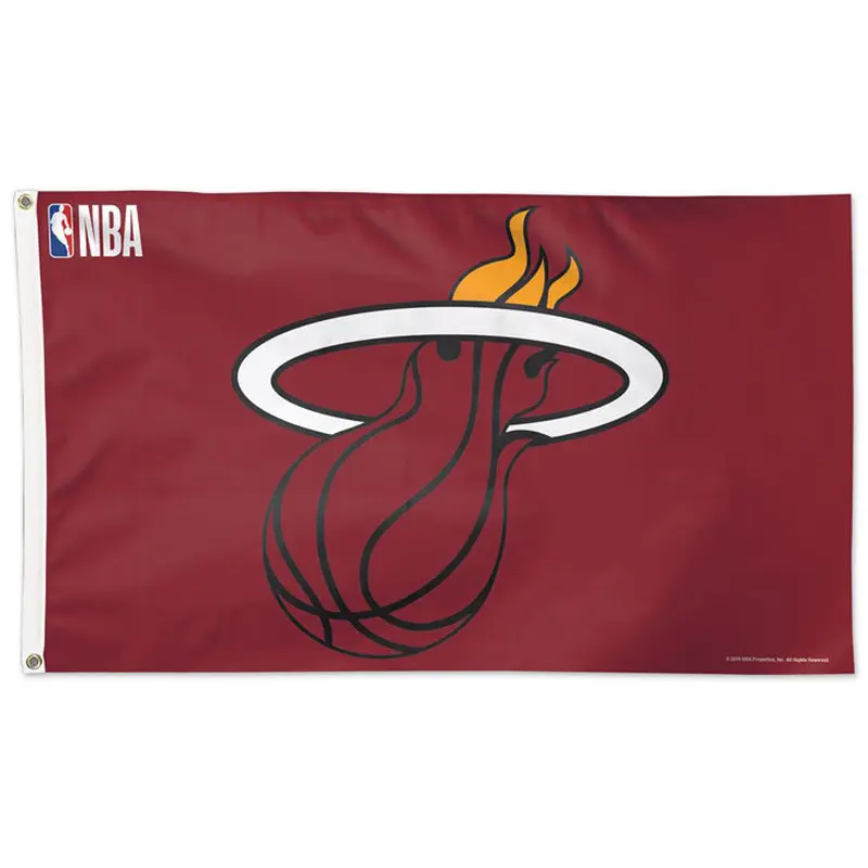 Miami Heat NBA Basketball Official 3'x5' Deluxe-Edition Team Flag - Wincraft Inc.