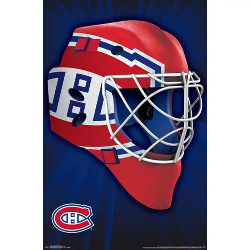 Montreal Canadiens "Mask" NHL Hockey Official Team Logo Theme Wall POSTER - Trends 2016